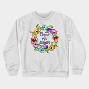 Queens Are Born In January Crewneck Sweatshirt